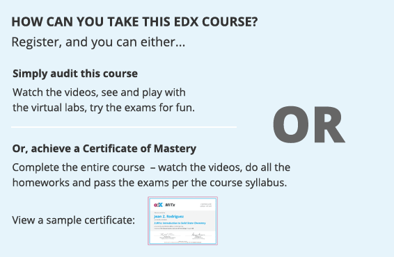 How can you take this edX Course?